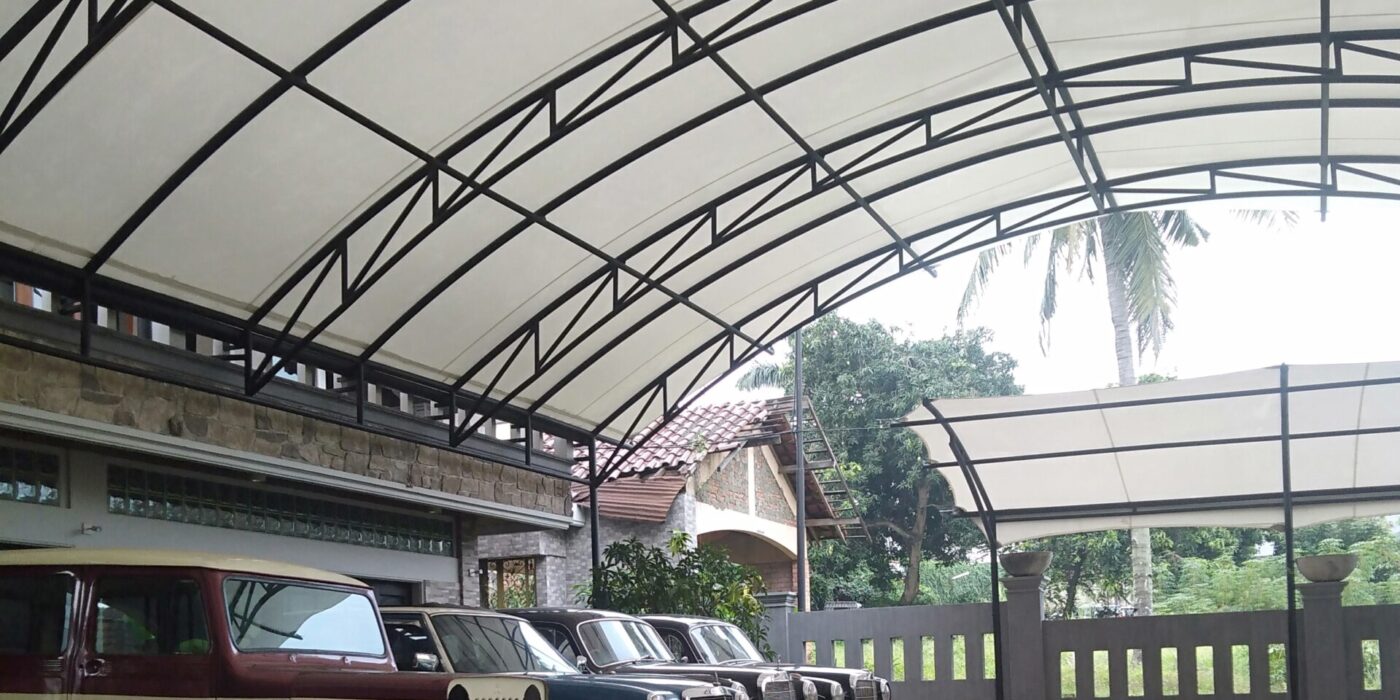 tenda membrane lapangan parkir