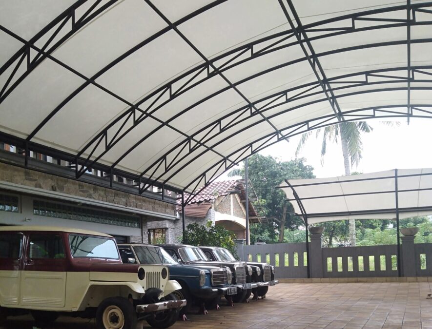 tenda membrane lapangan parkir